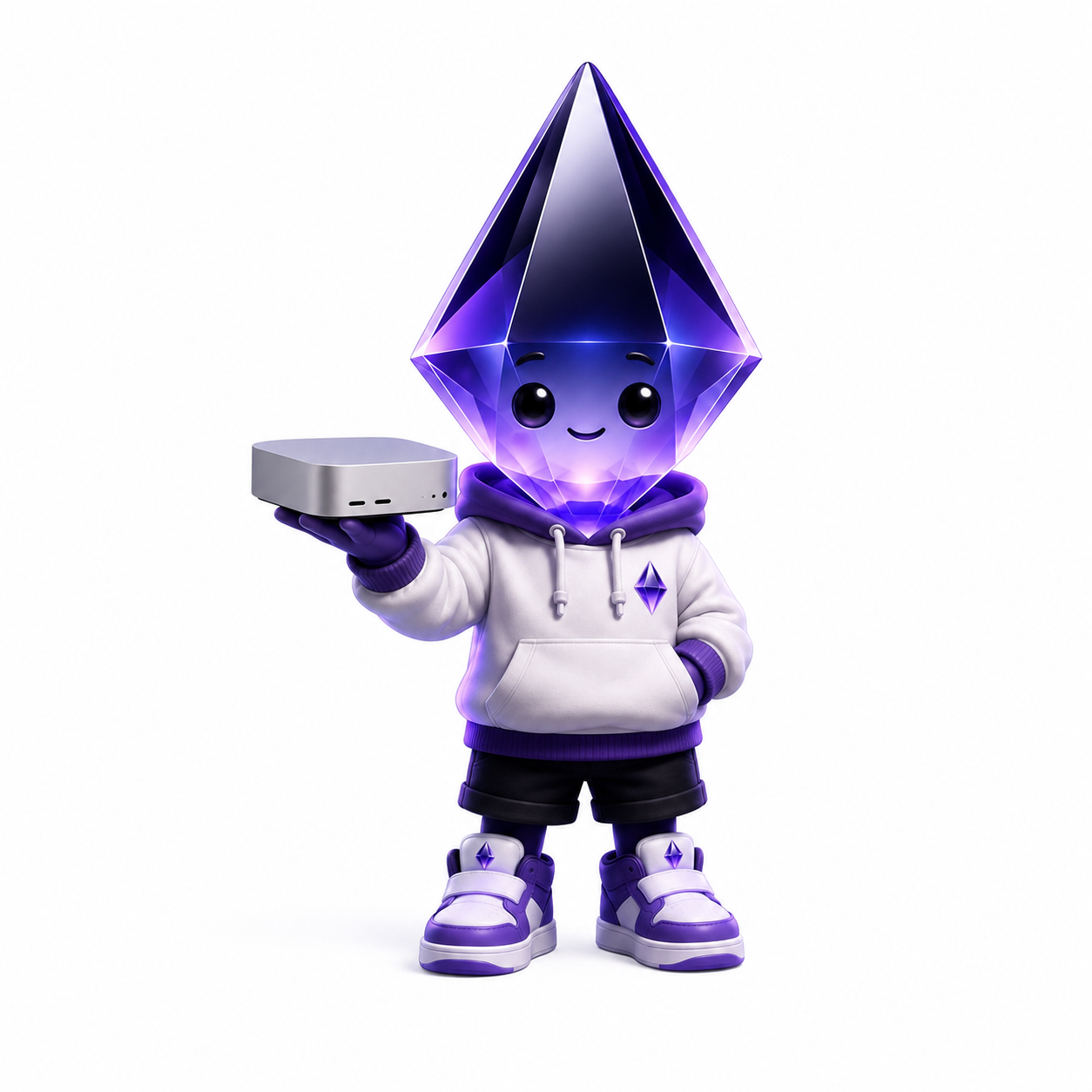 Pergent KI-Agent mit Diamantenkopf